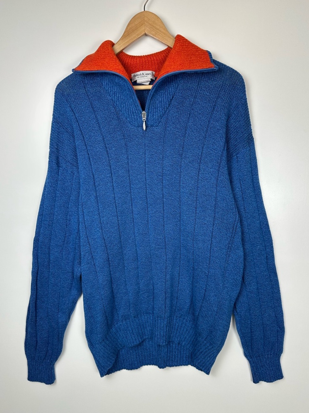 Bullock & Jones Quarter Zip Knit Sweater